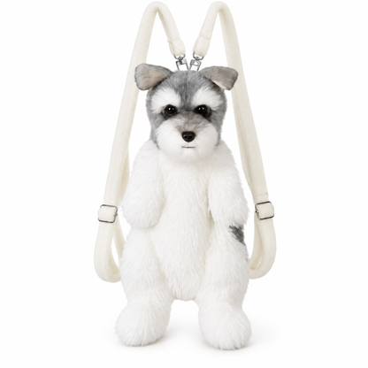 Schnauzer | Plush backpack front view
